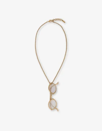 Halsband med glasögonhänge