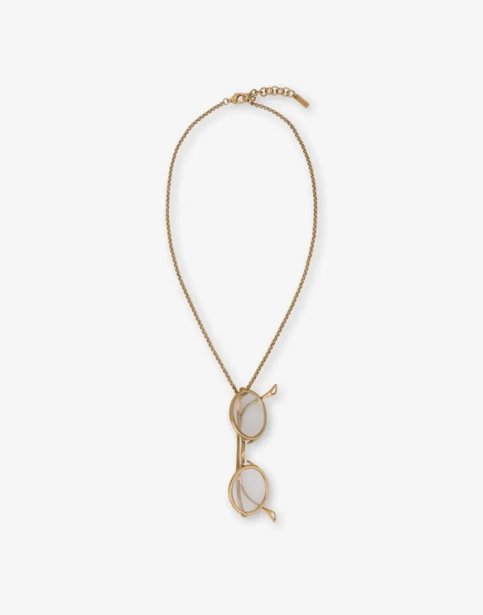 Halsband med glasögonhänge