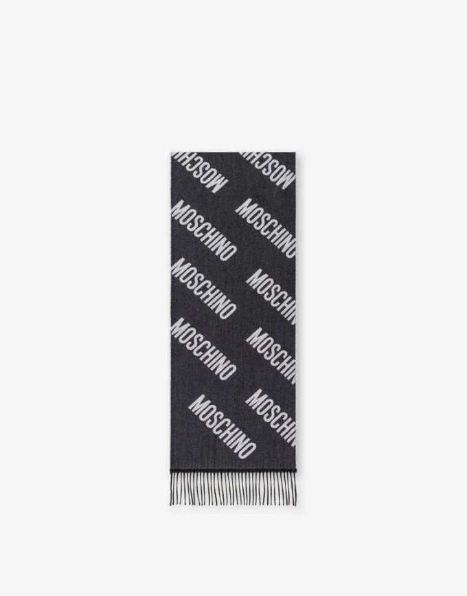 Jacquardscarf i ull