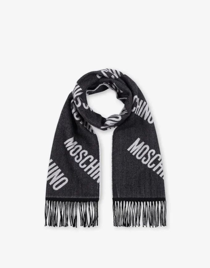 Jacquardscarf i ull