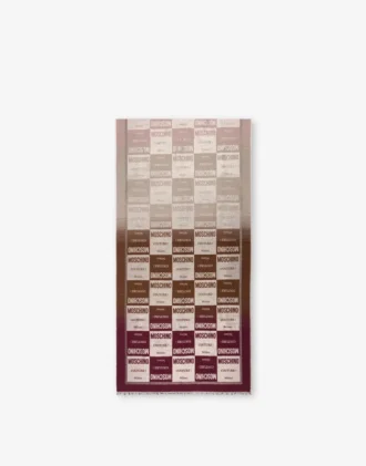 Jacquardscarf i ullblandning
