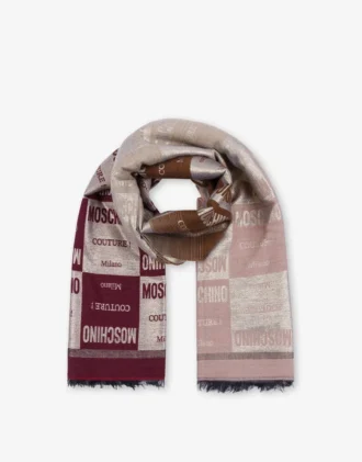 Jacquardscarf i ullblandning
