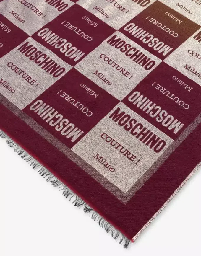 Jacquardscarf i ullblandning