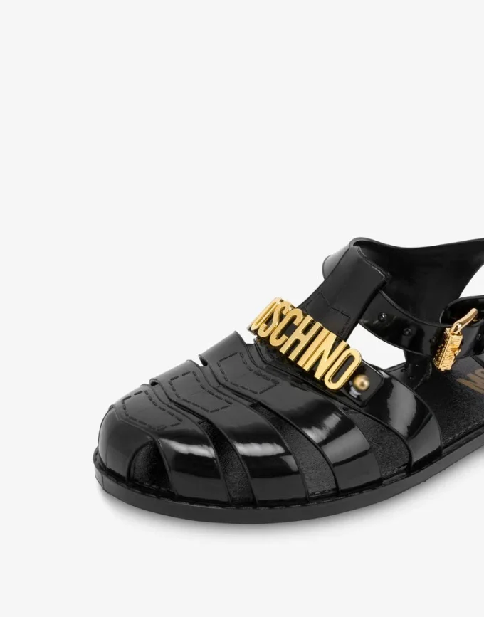 Jelly-sandaler med Lettering-logotyp