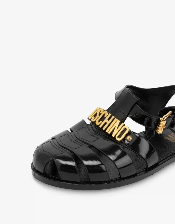 Jelly-sandaler med Lettering-logotyp