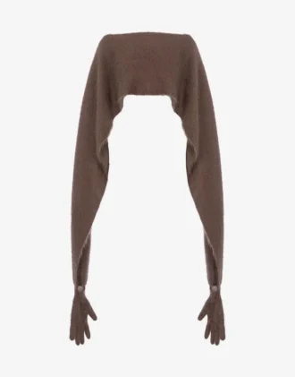 Kappa i borstad mohair
