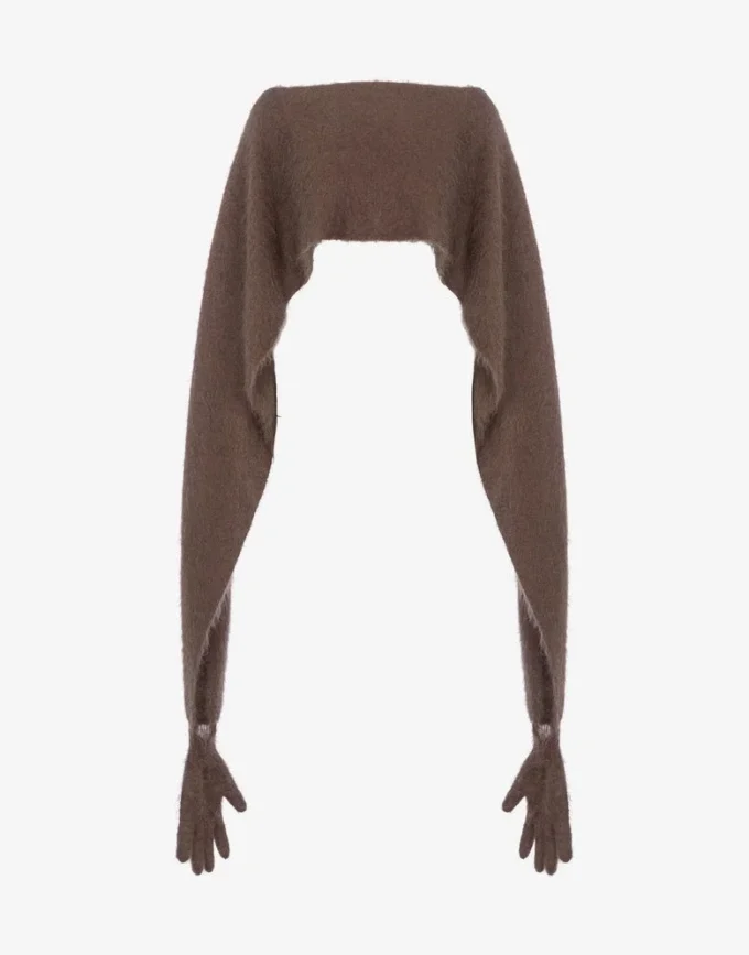Kappa i borstad mohair