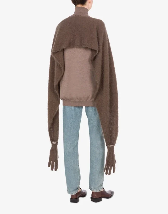 Kappa i borstad mohair