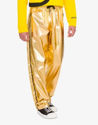 Laminatbyxor i bomullsmuslin