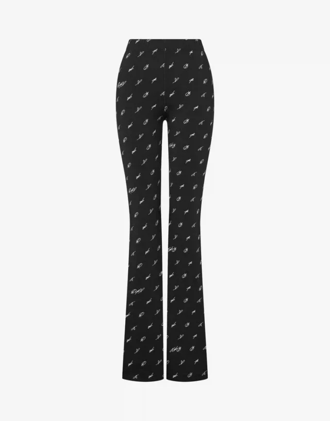 Leggings i tryckt teknisk jersey