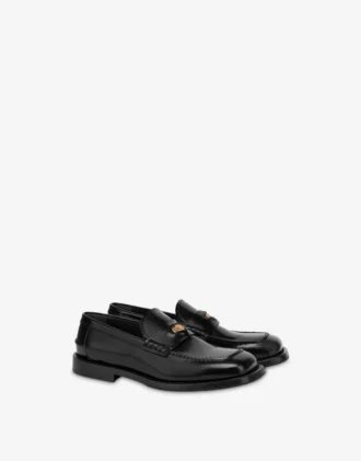 Loafers i borstat kalvskinn