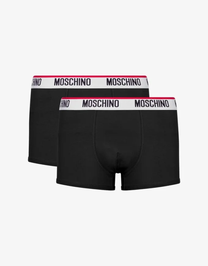 Logo Band set med 2 stretchboxershorts i jersey