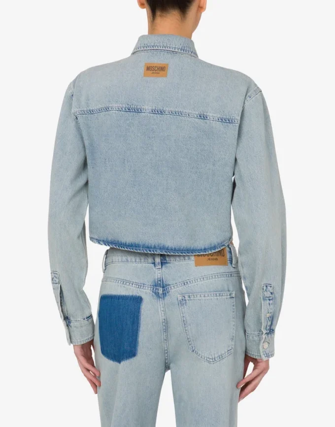 Lätt bomullsdenimskjorta