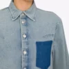 Lätt bomullsdenimskjorta