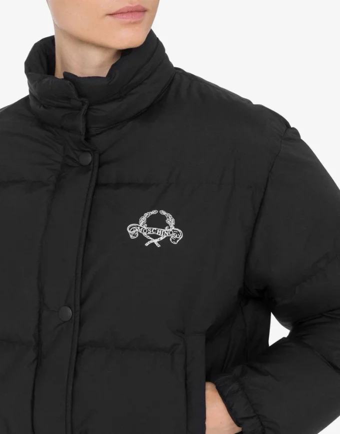 Lätt nylonjacka med dunfyllning Laurel Crown-logotyp