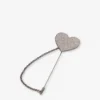 Metallbrosch med strass