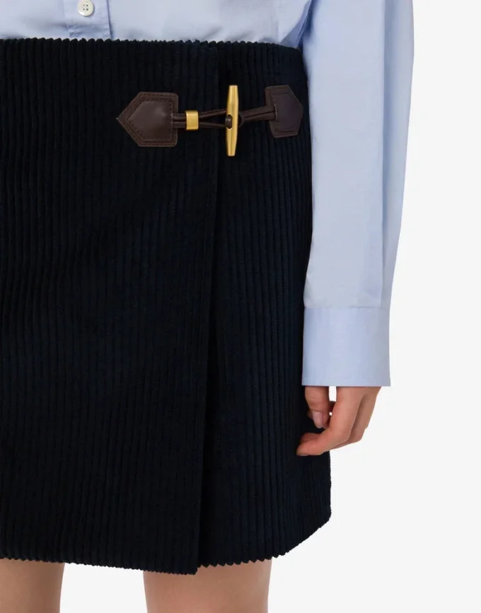 Minikjol i corduroy