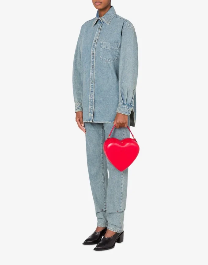 Moschino Love Me-väska i nappa Moschino Love Me-väska i nappa