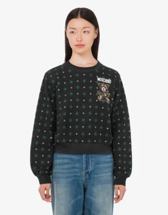 Moschino Teddy Bear ekologisk bomullströja