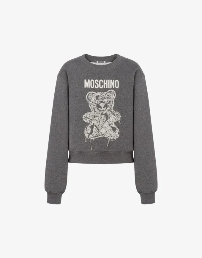 Moschino Teddy Bear ekologisk bomullströja