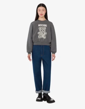 Moschino Teddy Bear ekologisk bomullströja