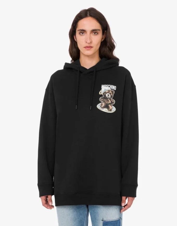 Moschino Teddy Bear ekologisk bomullströja