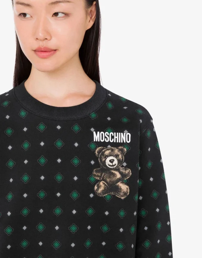 Moschino Teddy Bear ekologisk bomullströja