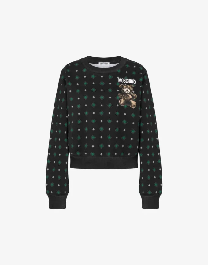 Moschino Teddy Bear ekologisk bomullströja