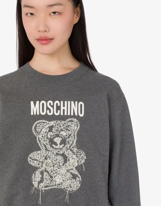 Moschino Teddy Bear ekologisk bomullströja