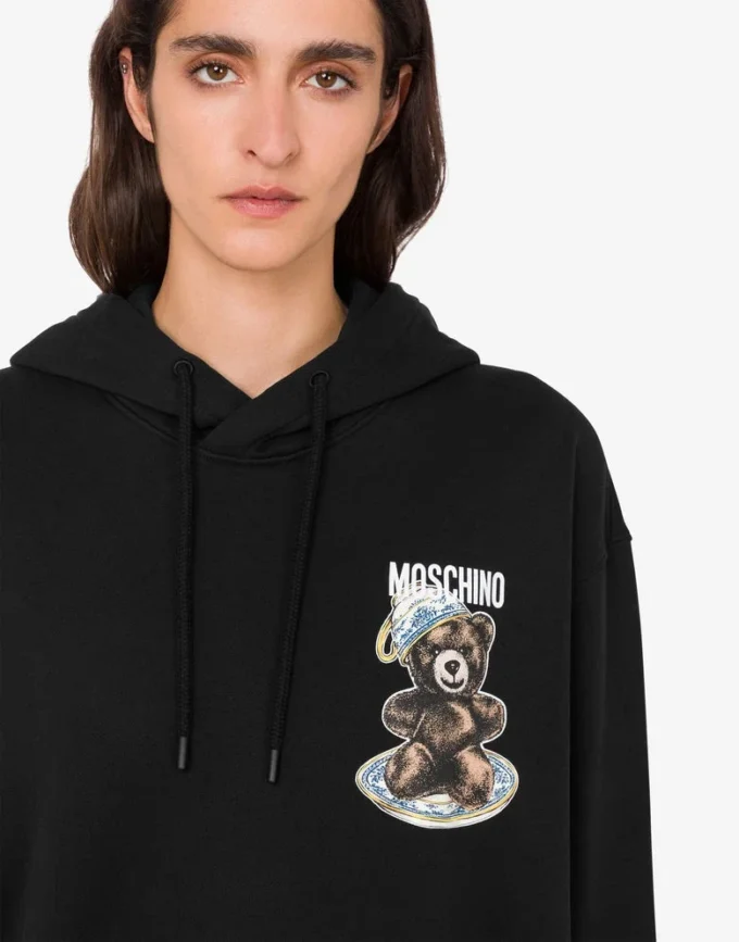 Moschino Teddy Bear ekologisk bomullströja