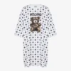 Moschino Teddy Bear klänning i ekologisk bomullsjersey