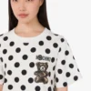 Moschino Teddy Bear-klänning i tung bomull med tryck