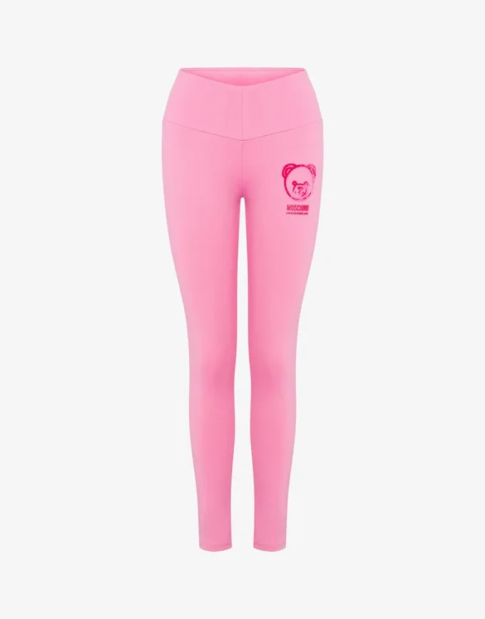 Moschino Teddy Bear leggings i tekniskt tyg