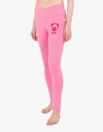 Moschino Teddy Bear leggings i tekniskt tyg Moschino Teddy Bear leggings i tekniskt tyg