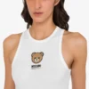 Moschino Teddy Bear stretch-jersey-top i bomull
