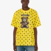 Moschino Teddy Bear T-shirt i ekologisk bomullsjersey