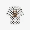 Moschino Teddy Bear-tryckt T-shirt i ekologisk bomullsjersey