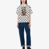 Moschino Teddy Bear-tryckt T-shirt i ekologisk bomullsjersey