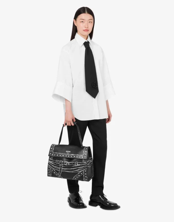 Moschino Tie Me Medium Handväska