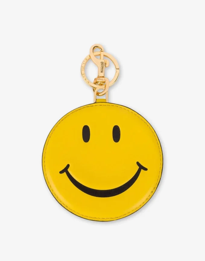 Nyckelring i nappa Smiley®