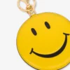 Nyckelring i nappa Smiley®