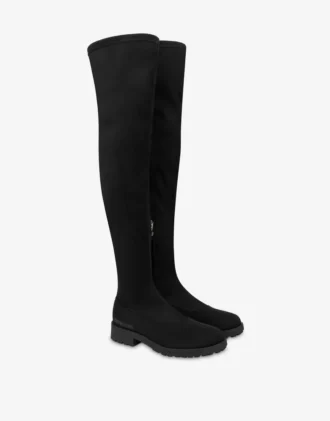 Overknee-stövlar i lycra