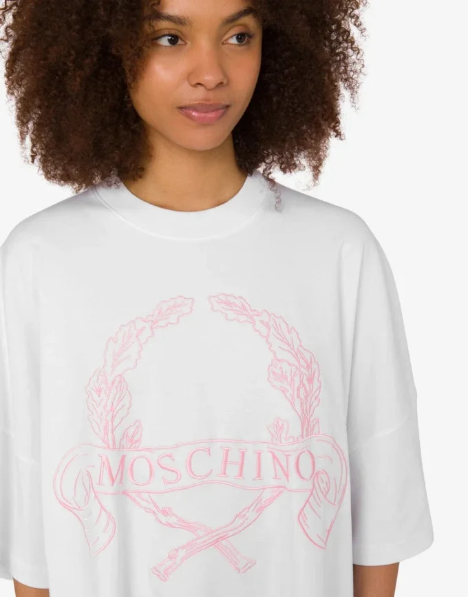 Oversize-klänning i tung bomull Laurel Crown