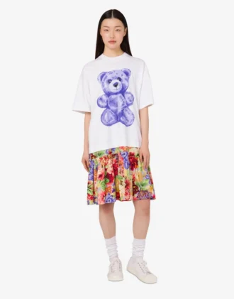 Oversized bomullsklänning Moschino Teddy Bear