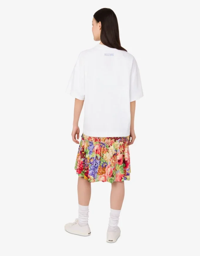 Oversized bomullsklänning Moschino Teddy Bear
