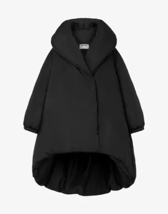 Oversized dunjacka i tekniskt tyg