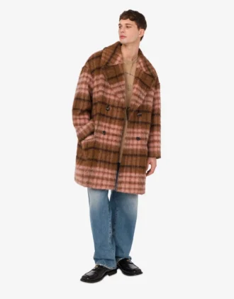Oversized kappa i mjukt tyg