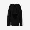 Oversized tröja i skulpterad ull
