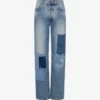 Patchwork-jeansbyxor Patchwork-jeansbyxor