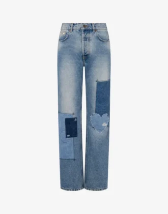 Patchwork-jeansbyxor